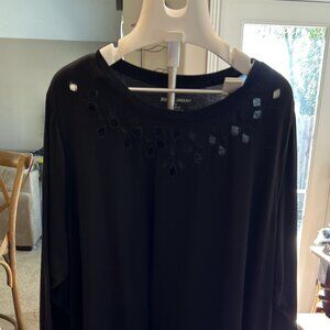 Jessica London Women's Plus Size Stretch Knit Cutout Swing Tunic - Size 2X
